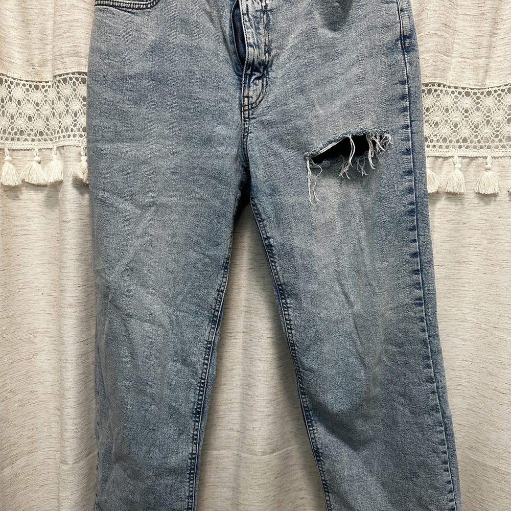 Wild Fable Light Blue Distressed Straight Leg Jeans